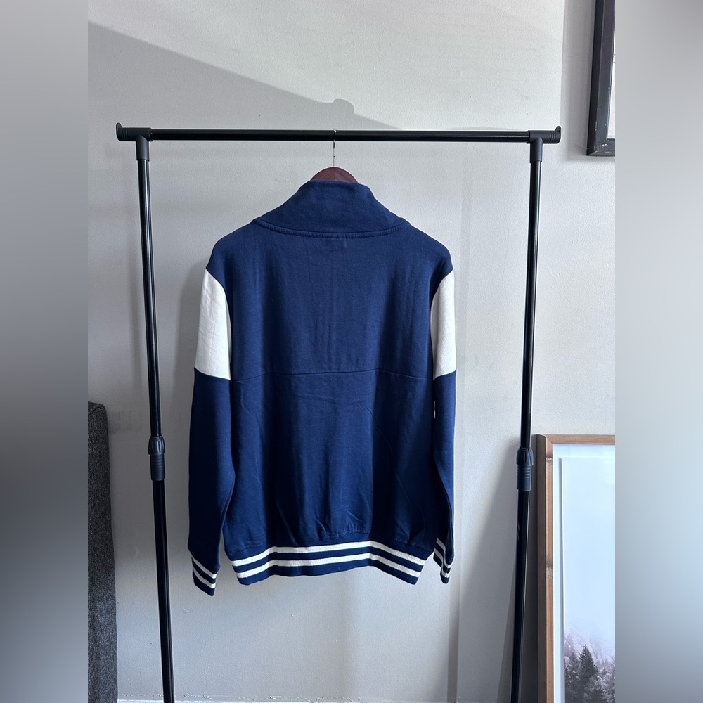 Exist Beach Sweatshirt Size Medium Navy Hampton Beach Quarter Zip Sweatshirt - Picture 2 of 16